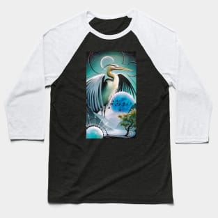 The Great Blue Heron Baseball T-Shirt